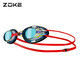 ZOKE professional anti-fog swimming goggles flat adult men and women high-definition waterproof swimming goggles racing swimming goggles rose red purple green 622501211-9 (electroplating) regular