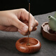 Gata non-spliced black sandalwood incense stick solid wood incense bowl small incense burner multi-Specifications string incense holder agarwood sandalwood incense burner black sandalwood model