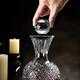 Green apple luxury high-end red wine rotating decanter quick home wine set glass wine tumbler wine jug welfare model crystal rotating decanter 1100ml
