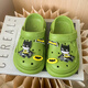 
ABC broken-size children's slippers for boys in summer new style baby kids hole shoes for girls bathing non-slip indoor home green [main picture] size 24