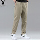 Playboy (PLAYBOY) casual pants men's autumn and winter pants men's straight loose men's pants trendy men's trousers khaki 32