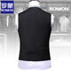 ROMON Men's Suit Vest Men's Workwear Vest Solid Color Groomsmen's Clothes Brothers' Clothes Groom's Wedding Dress Vest Gray Single-piece Vest XL 180