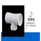 Jinniu Pipe Industry PVC-U Drainage Riser Inspection Port Specifications 110mm White 110mm PVC-U