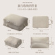 Bonniemeijia Travel Storage Bag Clothes Compression Bag Portable Washing Makeup Bag Shoes Dust Bag Beige 4-piece Set