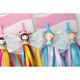 MDUG Elsa ice and snow girl stroller tassel ribbon streamer decoration bicycle scooter handle tassel cloth strip children Elsa ribbon handle needs to have a hole to install