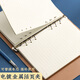 Notebook Hollow Hollow de Ujia Leaf Leaf Hollow con gran apariencia Ciudad prohibida y creativa Registro de negocios de negocios de superficie de cuero de estilo antiguo. Esta empresa puede personalizar el azul
