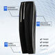 Dingfengbaoluo American straight casual pants men's autumn loose drape striped sports wide-leg trousers DFK46 black 2XL