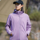 Camel de la región occidental (Vancamel) más la chaqueta de rompedor de viento de terciopelo para hombres y mujeres estilo coreano a prueba de viento y cálida chaqueta de captura suave de captura suave Jaqueta literaria Top 9930 taro Purple-Women [Color sólido] l