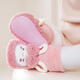Kindische Drachenbaby-Anti-Rutsch-Kleinkindschuhe Herbst und Winter Babybodenschuhe Neugeborene süße Cartoon Innen warm warme Stiefeldergedickte 1 Paar Packung [süß Pink] M Größe [Füße innerhalb von 11,5 cm] Empfohlen 6-12 Monate