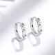 Liuguifu Jewelry Platinum Earrings Women's PT950 Earrings Brilliant Car Flower Sparkling Earrings Birthday Gift 1.90g