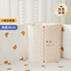 Li Mengsi crib surround soft-packed fence anti-collision splicing cloth baby children's one-sided anti-fall safety guard bed... length 210cm Orange Cute Rabbit bed surround 30cm height