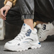 Bottes de neige complémentaires Sumoues de travail d'été pour hommes Martin Chaussures pour hommes Trendy Studers High-Top Sports non glissé plus velours Chaussures de coton chaud épaissis Blue 9902 Bleu 44