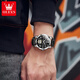 OLEVS Swiss certified brand watch men's fully automatic mechanical watch multi-function luminous waterproof business national watch birthday gift