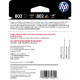 HP (HP) Los cartuchos de tinta originales 802 adecuados para 1050/2050/1010/1000/2000/1510/1511 Impresoras 802s Juego de color negro (negro 120+color 100)