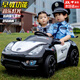 Babypure Shine Children's Elektroauto Vierradauto Babypolizeiwagen Babywagen und weibliche Kinder mit Fernbedienung können auf dem Schwungspielzeug der Menschen sitzen. Das Luxus-Dual-Rad-Laufwerk weiß [Fernbedienungsschung + Bluetooth] großer Standard