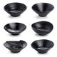 Yonghuanmide Nouilles de table de table imitation porcelaine en plastique nouilles d'escargot en plastique nouilles de riz nouilles de soupe bol maocai grand bol noir bol chaud épicé 1105 Promotion de temps limité