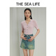 THE SEA LIFE Ou Hai Yisheng Sweater for women 24 summer new comfortable, versatile breathable, smooth and light knitted sweater X15868 cloud white M