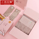 Shanghai Geschichte 100% Wollschal bestickter Handschuhbox warm warmes Feiertagsgeschenk Geschenk für Freundin Geburtstagsgeschenk Beige Beige