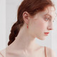 Boucles d'oreilles en bambou rouge du Nouvel An rouge Yonghongwang