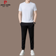 Pier Cardin Light Luxury High-end Men's Cool Bethable Sport Sports Fort Fit Fot Fot Suit Summer Summer Thin Three Peece Set 13601 Шорты подходят белые L 170