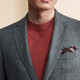 Baoxi Bird Business Casual Single West Coat Wool Formal Clothes West Men's Work Suit EBU227066U Light Silver Gray 44A