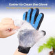 Pet Chila Cat Gloves Dog Hair Comb Dog Hair Removal Comb Pet Cleaning Supplies to Remove Floating Hair Cat Hair Cleaner 266 Nails Export Quality Blue Left and Right Pair