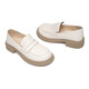 Rote Libellefly-Slipper neuer dicker Sohle Erhöhung kleiner Lederschuhe Britische Runde-Zehnte-Einzelschuhe WTB13582 Bei White 39