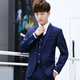 18-year-old teenagers, high school students, adult dresses, suits, boys' suits, suits, men's small suits, student casual suits, three-piece wedding dresses, black_suit + trousers + shirt + tie XXL
