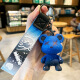 迪普尔 卡通创意树脂变色熊公仔钥匙扣挂件可爱情侣汽车挂饰灰色