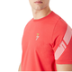 Emporio Armani EA7 Classic Letters Logo Print Männer lässige Kurzarm T-Shirt 3RPT03-231PJ3BZ1480 Orange Pink S