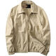 Ranwei Ferre American Casual Jacket Herren Spring- und Herbst-Dünnstil mittleren und jungen Arbeitskleidung vielseitig Einfacher Revers-Top Khaki-13068 L Empfohlen 120/140jin [Jin ist 0,5 kg]