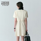 
Teenie Weenie bear women's clothing summer college style casual design sense white dress short skirt women's clothing creamy white M