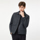 Jinlilai GY Clothing Single Jacket Men's Lapel Single Jacket Fashion Casual Men's Top Jacket Grey 1XL