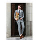 Yuanjie Shanghai (home measurement) custom-made suits for men, light gray Korean style slim fit, British style formal wear, wedding banquet casual, light gray (size modification package 1380 only tops and pants
