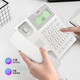 Deli (deli) fixed telephone office home landline hotel front desk wired telephone caller ID 13560 white (16 ringtones/record storage/can receive extensions)