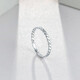 ZLF (ZLF) PT950 platinum ring for women, fashionable twisted ring, stacked and matched tail ring, T 13 - 1.30g