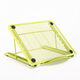 Adjustable laptop stand Metal mesh tablet stand Portable foldable desktop stand blue