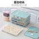 Dumpling storage box, refrigerator crisper, freezer tray for frozen dumplings, multi-layer quick-frozen fresh-keeping box, dumpling box, household dumpling freezing box, wonton box, quick-frozen food storage box, dumpling box, transparent model, 1 layer, 1 lid, can hold 60 dumplings