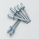 XMSJ Full Fer Opening Type Puriling Rivet Round Head Carbon Steel Galvanisé Tirling Rivet Iron Tiler Nail Acier Puriling Nail Straight Fer Round Head 6 * 12250