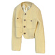 ANGEL MOOD Creamy Yellow Short Small Fragrant Style Suit Jacket Women's 2025 Spring New Design Fashionable Western Spring Style Women's Clothing Creamy Yellow S