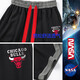 NASADKGM trendy brand shorts men's summer thin American Bulls casual sports five-point pants loose mid-pants basketball training pants black-NASA joint XL (recommended 135-150Jin Jin equals 0.5 kg)