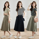 
FeiLiFan French dress women's new style 2025 summer high-end small temperament fashionable skirt suit for women summer beige 2XL (recommended 128-140Jin [Jin equals 0.5 kg])