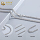 CHINA GOLD S925 Silver Cuban Necklace Men's Thick Plain Horsewhip Chain Jewelry Valentine's Day Birthday Gift for Boyfriend and Husband Today/Next Day Delivery S925 Silver Horsewhip Chain Approximately 34g