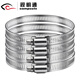 Shimingtong -Überwachung Hoop Halter Edelstahl Hoop Ring Vollstahl Hoop Hebelpol Edelstahl Reifen Streifen Streifen Krawatte