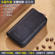 Cool Känguru KQ Leder-Schlüsselbeutel Herren Multifunktionsschlüssel-Clip-Schlüssel-Bag-Kartenbeutel Zwei-in-One-Speicherartifakt Cowhide Protective Cover Kaffee-Farb-T-Hanging-Modell