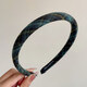 BARY REEF college style patterned headband women's headwear versatile retro temperament outer hair card fabric pressed hair thin headband hair accessories blue plaid headband