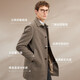 Sieben Wolf Wollmantel Herrenmantel Neues Winter-Revers-Slappar
