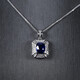 Haikai Necklace Women's Royal Sapphire Necklace Luxury Jewelry Valentine's Day Birthday Gift for Wife Royal Sapphire Necklace (2.08 carats/selected flawless/unburned)