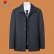Pierre Cardin Dad Early Autumn Outer Suit Men's 50-60 Spring and Autumn Jacket Middle-aged and Elderly 70 Grandpa Upper Clothes Knitted Lapel M 170 Suitable for 95-105 Jin Jin equals 0.5 kg