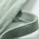 New Asia bathrobe pure cotton adult men and women bathrobe soft and comfortable home bathrobe pajamas pajamas pajamas gown gray green L
